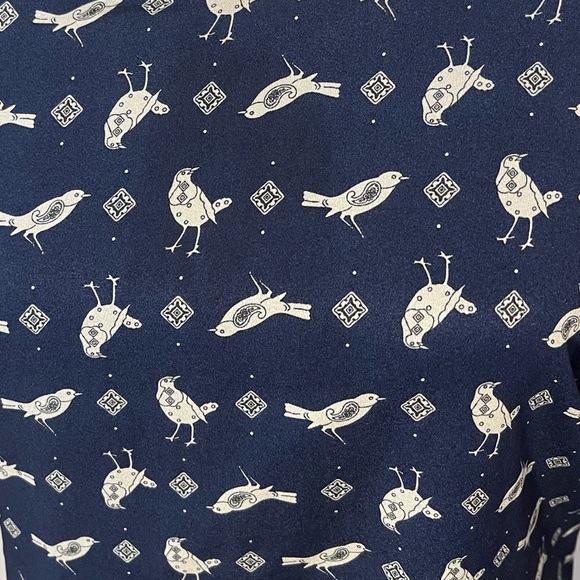 Lily Rose Bird Print 3/4 Sleeve Mini Dress - Picture 6 of 15